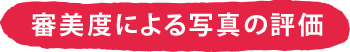 審美度による写真の評価
