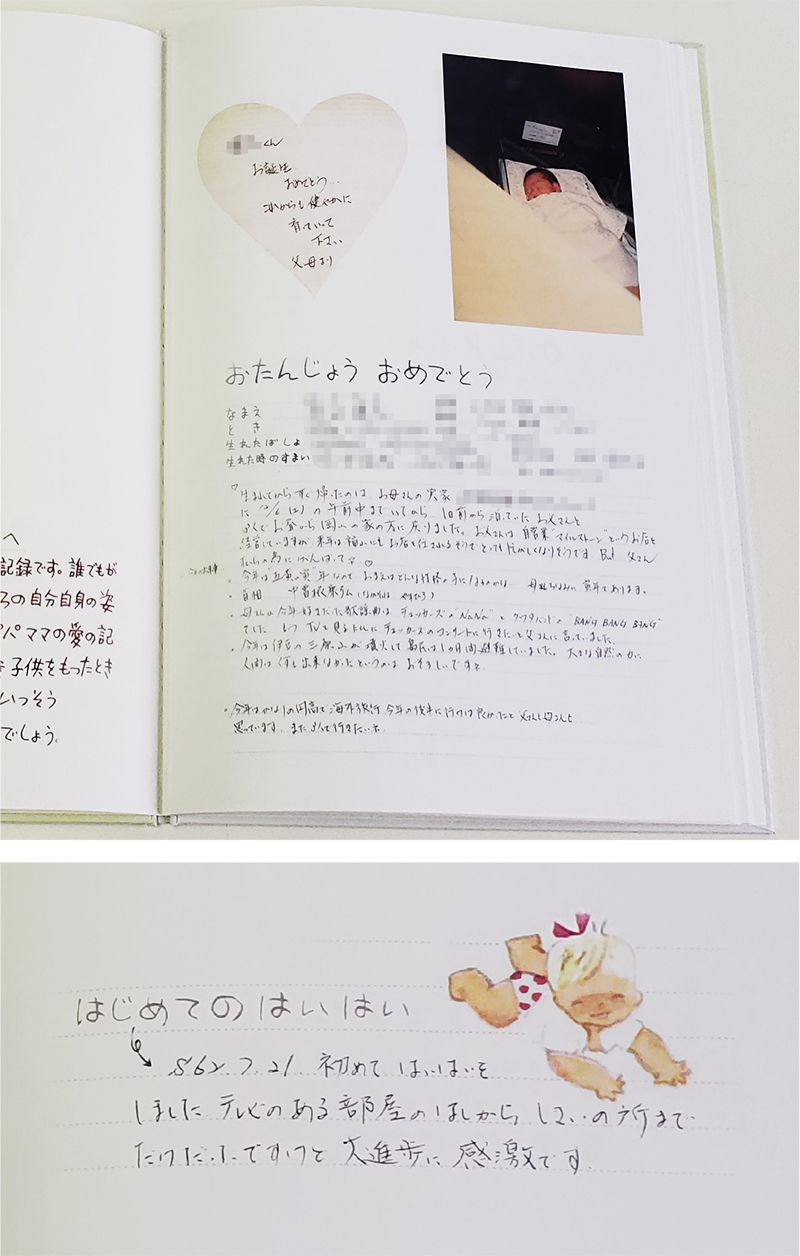 アルバムに書かれていたコメント